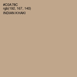 #C0A78C - Indian Khaki Color Image